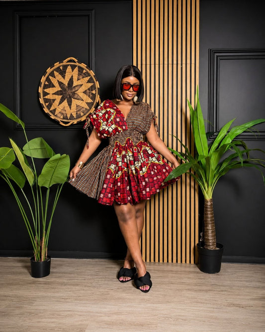Lola Mini Dress (Ankara)