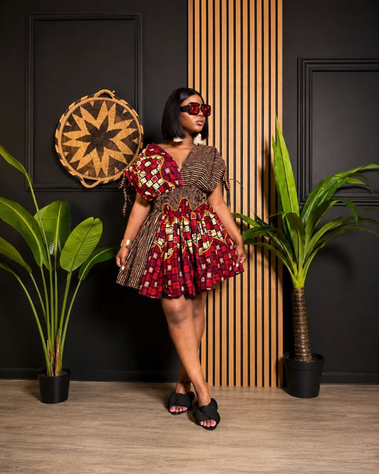 Lola Mini Dress (Ankara)
