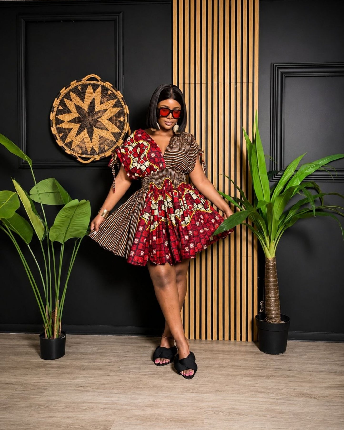 Lola Mini Dress (Ankara)