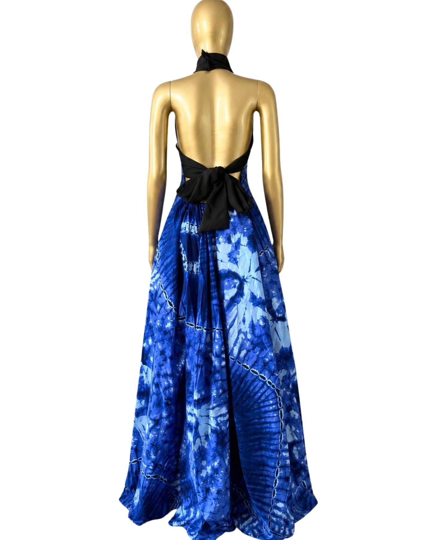 Zaharia Backless Dress (Ankara)