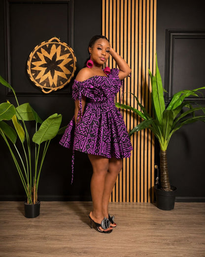 Lola Mini Dress (Ankara)