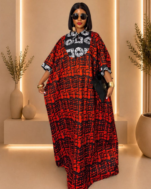 Rich Auntie Bubu - (Ankara) - Red & Black