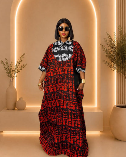 Rich Auntie Bubu - (Ankara) - Red & Black